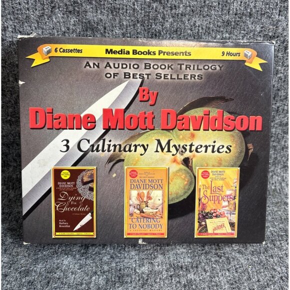 Diane Mott Davidson Audio Book Trilogy Culinary Mysteries Media Books Rosenblat - Picture 1 of 5